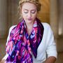 Scarves - LENA SOIE PRUNE - PETRUSSE PARIS