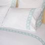 Linge de lit - Parure complète Polka Turquoise et verte - ALDÉLINDA HOME