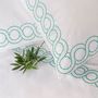 Bed linens - Complete set Polka Turquoise and Green - ALDÉLINDA HOME