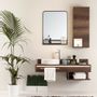 Mirrors - Moselle Wall Mirror With Shelf  - MH LONDON