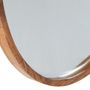 Mirrors - Stewart Modern Bevelled Wall Mirror - Natural Wood 29.5 Inch  - MH LONDON