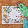Children's mealtime - garden, grow, eat! placemat to go - EATSLEEPDOODLE