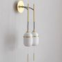 Wall lamps - Pendant wall lamp Duo Grand Fleur de Kaolin  - DESIGNHEURE