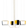 Hanging lights - Chandelier 4 Medium Rectangular  - DESIGNHEURE