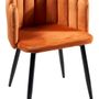 Chairs - HUG - Contemporary Vintage Chair - High Quality Synthetic Velvet - NOVITA' HOME