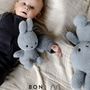 Soft toy - Miffy by Bon Ton Toys - Miffy Terry Grey - 23cm  - MIFFY BY BON TON TOYS