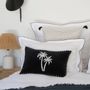 Fabric cushions - Bali cotton/velvet cushion     - FEBRONIE