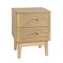 Night tables - Ash and pine wood bedside table 40x33x53 cm MU69015 - ANDREA HOUSE