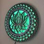 Other wall decoration - Glowing LED Flower Mandala, Mood Light Wall Art - BHDECOR