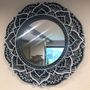 Mirrors - Art Deco Wall Mirror, Wood Frame Mirror - BHDECOR