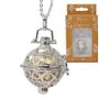 Scent diffusers - ANDREA silver cage diffuser necklace (long necklace/white lava ball) - IRRÉVERSIBLE