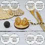 Scent diffusers - Gold Cage Diffuser Necklace - LIA (Black Crystal Beaded Jumping/Black Lava Ball) - IRRÉVERSIBLE