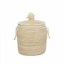Storage boxes - MALIA - White wool basket with handle - L'ATELIER DES CREATEURS