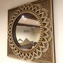 Mirrors - Mandala Mirror Wall, Boho Mirror - BHDECOR