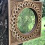 Miroirs - Miroir mural Mandala, miroir Boho - BHDECOR