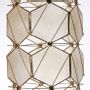 Hanging lights - Bronze and shell tube hanging light - ITHEMBA