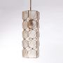 Hanging lights - Bronze and shell tube hanging light - ITHEMBA