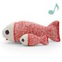 Toys - SALOMON FISH - MUSIC BOX 100% ORGANIC COTTON - MYUM - THE VEGGY TOYS