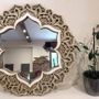 Miroirs - Miroir mural Art Déco, miroir noir, miroir à cadre en bois - BHDECOR