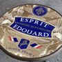 Other tables - Jade Liquors Bistrot Table, Esprit Edouard, 51 cm Diameter, Brass Rim - BONNECAZE ABSINTHE & HOME