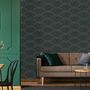 Other wall decoration - Peacock Feather Bouquet Non-woven Wallpaper  - SIMONE ET MARCEL