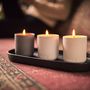 Candlesticks and candle holders - Oslo Textured Charcoal Display Tray - AERY LIVING