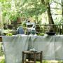 Table linen - Chambray Sauge - Tablecloth and napkin - ALEXANDRE TURPAULT