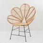 Chairs - POPPY- Flower-shaped rattan chair - L'ATELIER DES CREATEURS