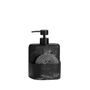 Kitchen utensils - Black marble effect polyresin soap dispenser with scrubber 12x9.5x17.5 cm cm CC22186  - ANDREA HOUSE