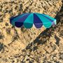 Objets design - Parasol de plage - Luluzi vert bleu - Klaoos - KLAOOS