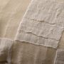 Fabric cushions - Kokoku-no-Asa Linen Cushion Cover 【Ichimatsu】 - WESTY