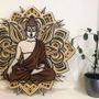 Autres décorations murales - Mandala zen Bouddha taoïste, décalcomanie murale mandala, décoration de chambre spirituelle - BHDECOR
