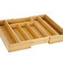 Kitchen utensils - Bamboo extendable cutlery holder 29-42x34x5 cm CC22196  - ANDREA HOUSE