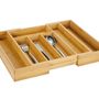 Kitchen utensils - Bamboo extendable cutlery holder 29-42x34x5 cm CC22196  - ANDREA HOUSE