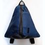 Bags and totes - Handmade unisex backpack "Konus" in Codura and genuine leather - ELENA KIHLMAN