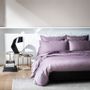 Linge de lit - Linge de lit uni en satin de coton Opium - TRADITION DES VOSGES