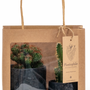 Gifts - Gift bag 2 cactuses in pots black face - PLANTOPHILE