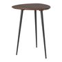 Tables de nuit - Table d'appoint Astra en bois de manguier et métal en noyer et noir - MH LONDON
