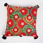 Coussins textile - COUSSIN WAX ROSACES - POMPONS - HÙMA HOME PARIS