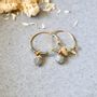 Jewelry - Labradorite mini hoop earrings - YLUME