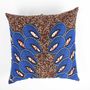 Fabric cushions - CUSHION WAX PAON MIXED BLUE/RED STRASS - HÙMA HOME PARIS
