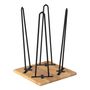 Night tables - Jazz End Table Mango Wood & Iron in Natural & Black - MH LONDON