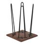 Night tables - Jazz End Table Mango Wood & Iron in Walnut & Black - MH LONDON