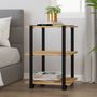 Night tables - Bennett End Table Mango Wood & Iron in Natural & Black - MH LONDON