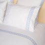 Bed linens - Complete set braid Greek blue - ALDÉLINDA HOME