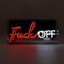 Decorative objects - 'Fuck Off' Acrylic Box Neon Light - LOCOMOCEAN