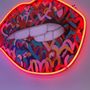 Tableaux - Peinture murale (LED Neon) - Bouche - LOCOMOCEAN