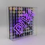 Decorative objects - 'Diva' Acrylic Box Neon Light with Sequins - LOCOMOCEAN