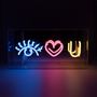 Objets de décoration - Boîte en acrylique « Eye Love You » néon - LOCOMOCEAN