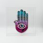 Decorative objects - 'All Seeing Eye' Large Acrylic Box - Neon Light with Graphic - LOCOMOCEAN